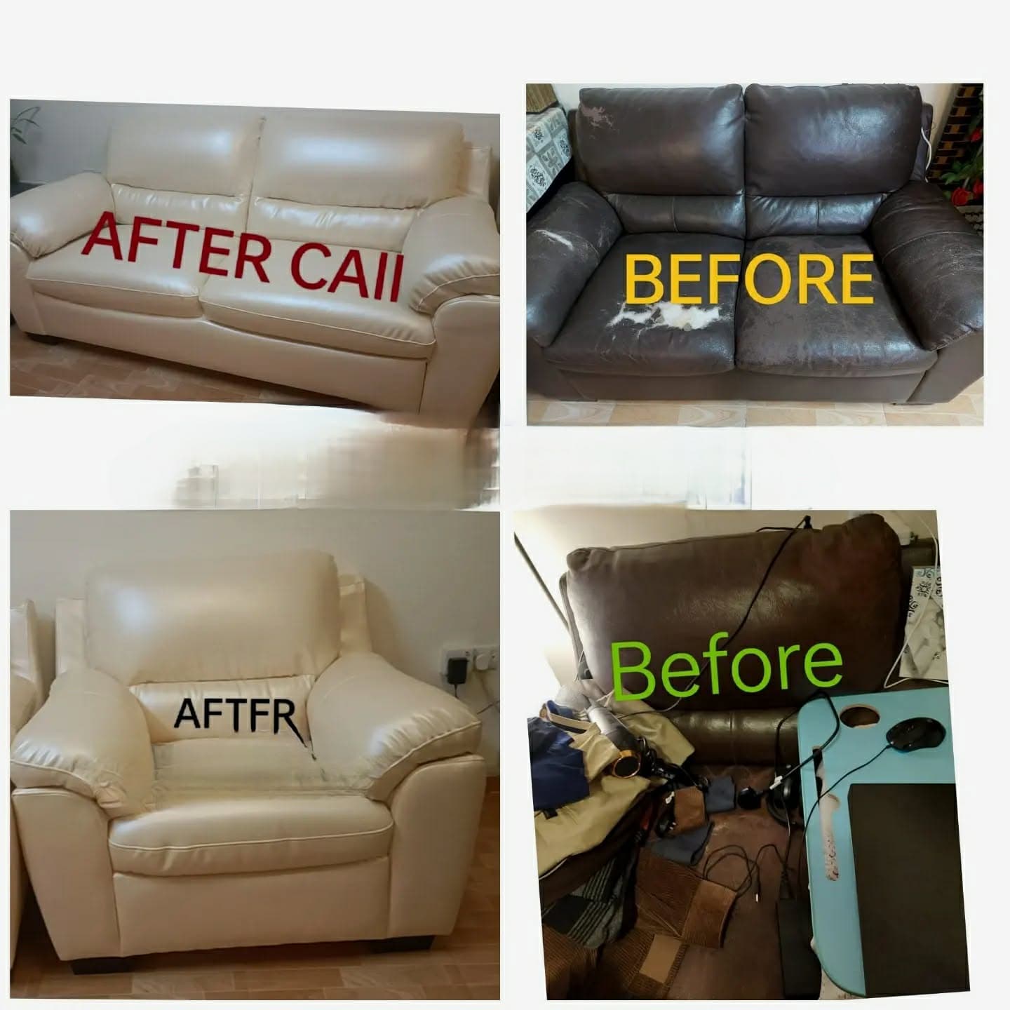 Sofa reupholstery before and after transformation 4